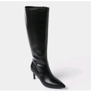 A New Day Black Nelly Heeled Boots Size 8WC